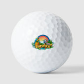 Sommer Stimmung Tropisch Golfball (Vorderseite)