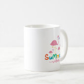 Sommer Stimmung Und Flamingos Kaffeetasse (VorderseiteRechts)