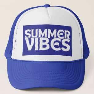 SOMMER-STIMMUNG WEISSE TYPOGRAPHIE TRUCKERKAPPE