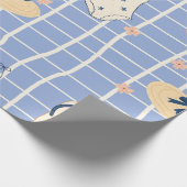 Sommer Strand Essentials Muster (1) Geschenkpapier (Ecke)