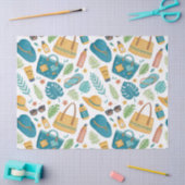 Sommer Strand Essentials Muster (1) Seidenpapier (Basteln)