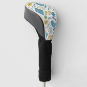 Sommer Strand Essentials Muster (2) Golf Headcover (angewinkelt)