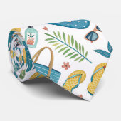 Sommer-Strand Essentials Muster (2) Krawatte (Gerollt)