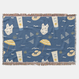 Sommer Strand Essentials Muster (4) Decke