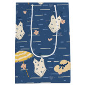 Sommer Strand Essentials Muster (5) Mittlere Geschenktüte (Rückseite)