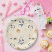 Sommer Strand Essentials Muster (8) Pappteller (Party)