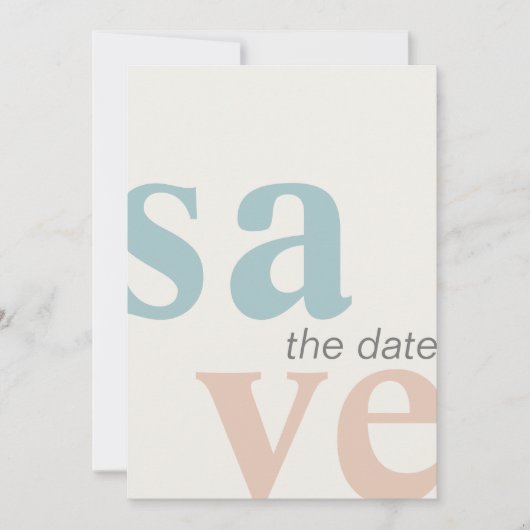 Sommer-Strand-Foto Save The Date (Vorderseite)