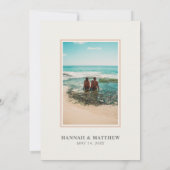 Sommer-Strand-Foto Save The Date (Rückseite)