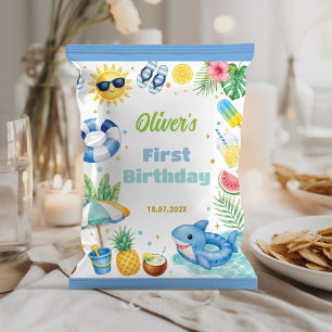 Sommer Strand Geburtstagsfeier Chip-Tüten-Verpacku Flyer
