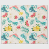 Sommer Strand Geschenkpapier (Flach)