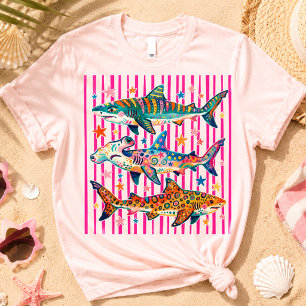 Sommer-Strand-Hai-Woche-Liebhaber-T-Shirt Ozean Ha T-Shirt