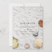 Sommer Strand Hochzeit Termin merken Save The Date (Vorderseite)