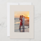Sommer Strand Hochzeit Termin merken Save The Date (Rückseite)