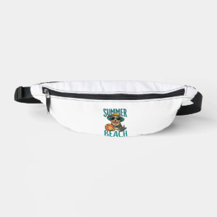Sommer-Strand-Hund-Vintage-Sonnenbrille-Shirt-Desi Bauchtasche