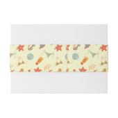 Sommer-Strand-Muster Einladungsbanderole (Rückseitenbeispiel)