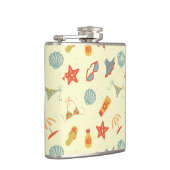 Sommer-Strand-Muster Flachmann (Rechts)