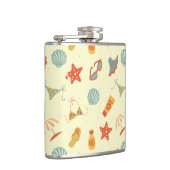 Sommer-Strand-Muster Flachmann (Rechts)