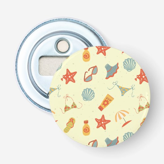 Sommer-Strand-Muster Flaschenöffner (Vorderseite)