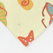 Sommer-Strand-Muster Fleecedecke (Ecke)