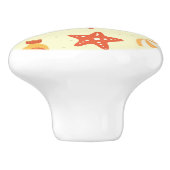 Sommer-Strand-Muster Keramikknauf (Seitenansicht)