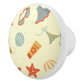 Sommer-Strand-Muster Keramikknauf (Rechts)