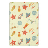 Sommer-Strand-Muster Mini Klemmbrett (Rückseite)