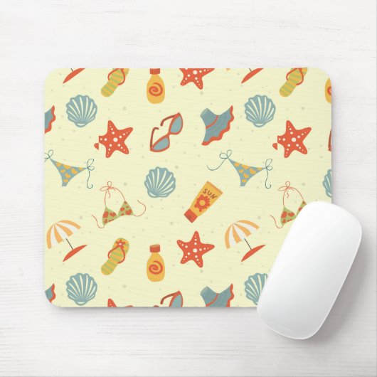 Sommer-Strand-Muster Mousepad (Mit Mouse)