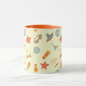Sommer-Strand-Muster Tasse (Zentrum)