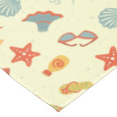 Sommer-Strand-Muster Tischdecke (Schrägansicht)