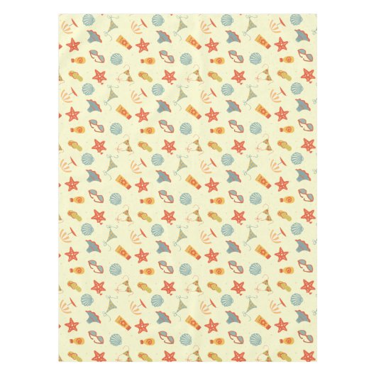 Sommer-Strand-Muster Tischdecke (Vorderseite)