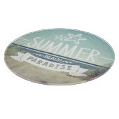 Sommer-Strand-Paradies Schneidebrett (Ecke)