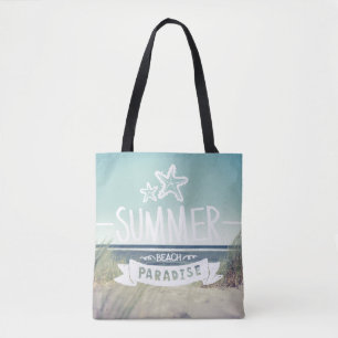 Sommer-Strand-Paradies Tasche