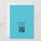 Sommer Strand QR Code RSVP Hochzeits-Einladung Einladung (Rückseite)
