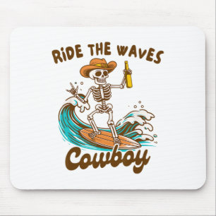 Sommer Strand Surfer Liebhaber Western Reitet Die  Mousepad