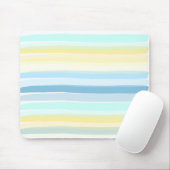 Sommer-Strandfarben in Streifen Mousepad (Mit Mouse)