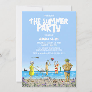 Sommer-Strandparty Einladung