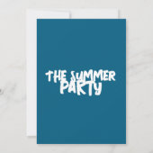 Sommer-Strandparty Einladung (Rückseite)
