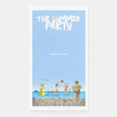 Sommer-Strandparty Serviette (Vorderseite)