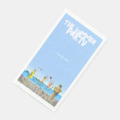 Sommer-Strandparty Serviette (Ecke)