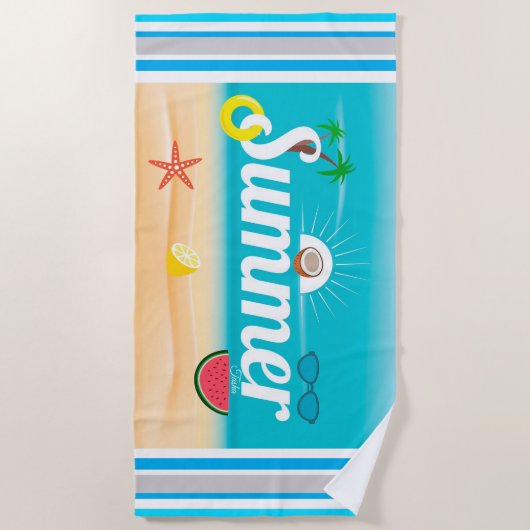 Sommer Strandtuch (Vorderseite)