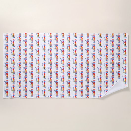 Sommer Strandtuch (Vorderseite)