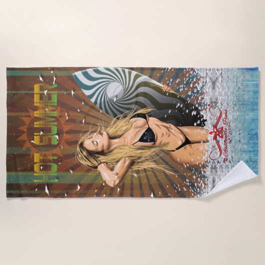 Sommer Strandtuch (Vorderseite)