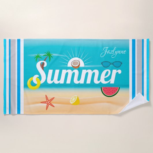Sommer Strandtuch (Vorderseite)