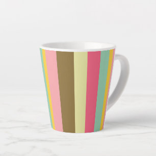 Sommer-Streifen-Farbpalette-Design Milchtasse