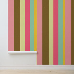 Sommer-Streifen-Farbpalette-Design Tapete