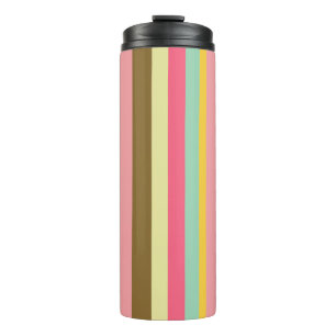 Sommer-Streifen-Farbpalette-Design Thermosbecher