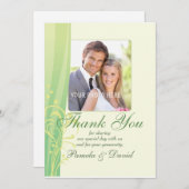 Sommer-Strudel-Hochzeit danken Ihnen Dankeskarte (Vorne/Hinten)