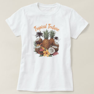 Sommer Style Tropische Haarstruktur Grafik T-Shirt