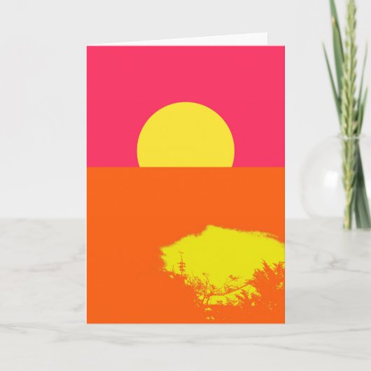SOMMER SUNSET - Grußkarten der schönen Kunst Karte (Vorderseite)