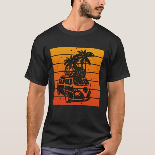 Sommer - Surfbrett T-Shirt (Vorderseite)